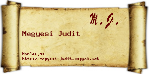 Megyesi Judit névjegykártya