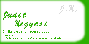 judit megyesi business card